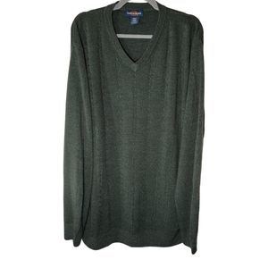 ** FINAL SALE** Men's Gray V neck Sweater Size 3XLT